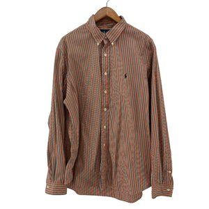 Ralph Lauren Button Down Shirt Striped Custom Fit